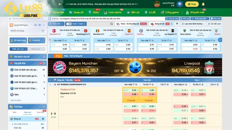 Lợi ích của người chơi khi cá độ tại sảnh K-Sports Lu88