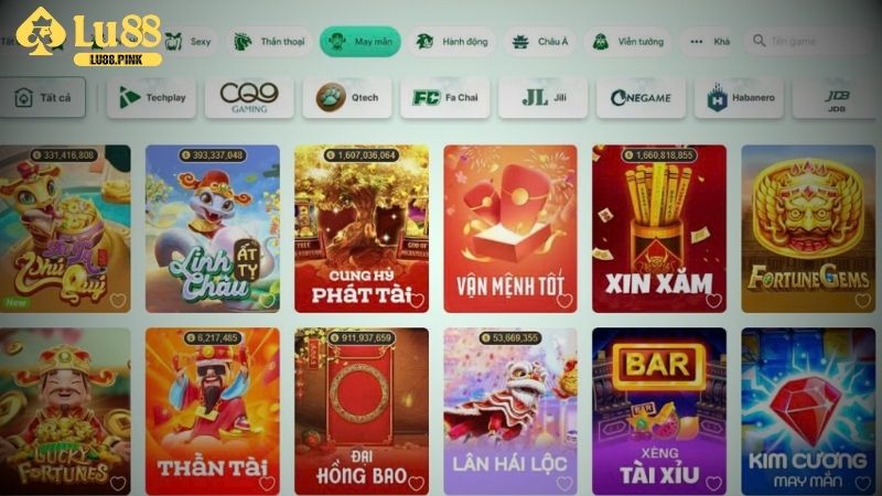 Những tựa game nổ hũ không nên bỏ lỡ khi tham gia Lu88